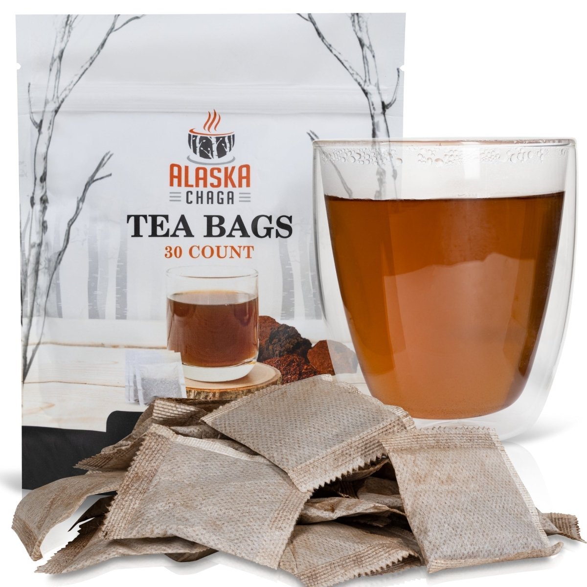 Chaga Tea Two-Pack (60 Bags) - AlaskaChaga